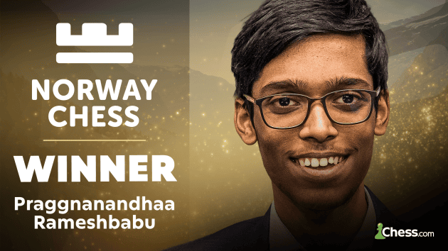 Praggnanandhaa Wins Norway Chess With Stunning 4-Game Winning Streak  