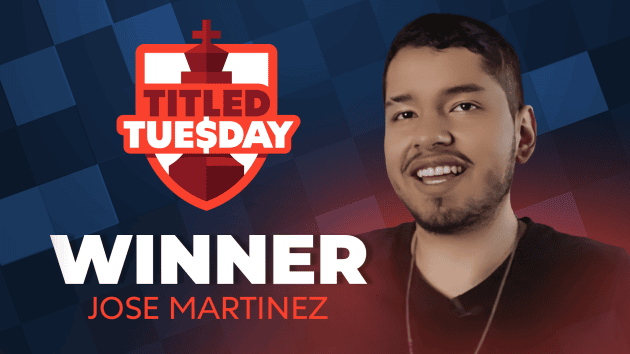 Martinez Magic Makes For Another Titled Tuesday Victory  