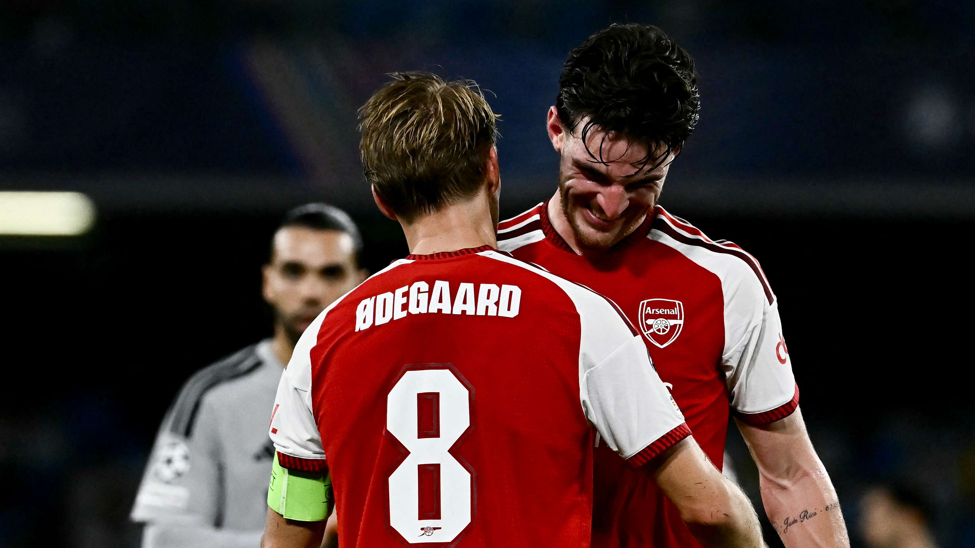 Declan Rice praises Arsenal fluidity and Martin Odegaard after Napoli win  