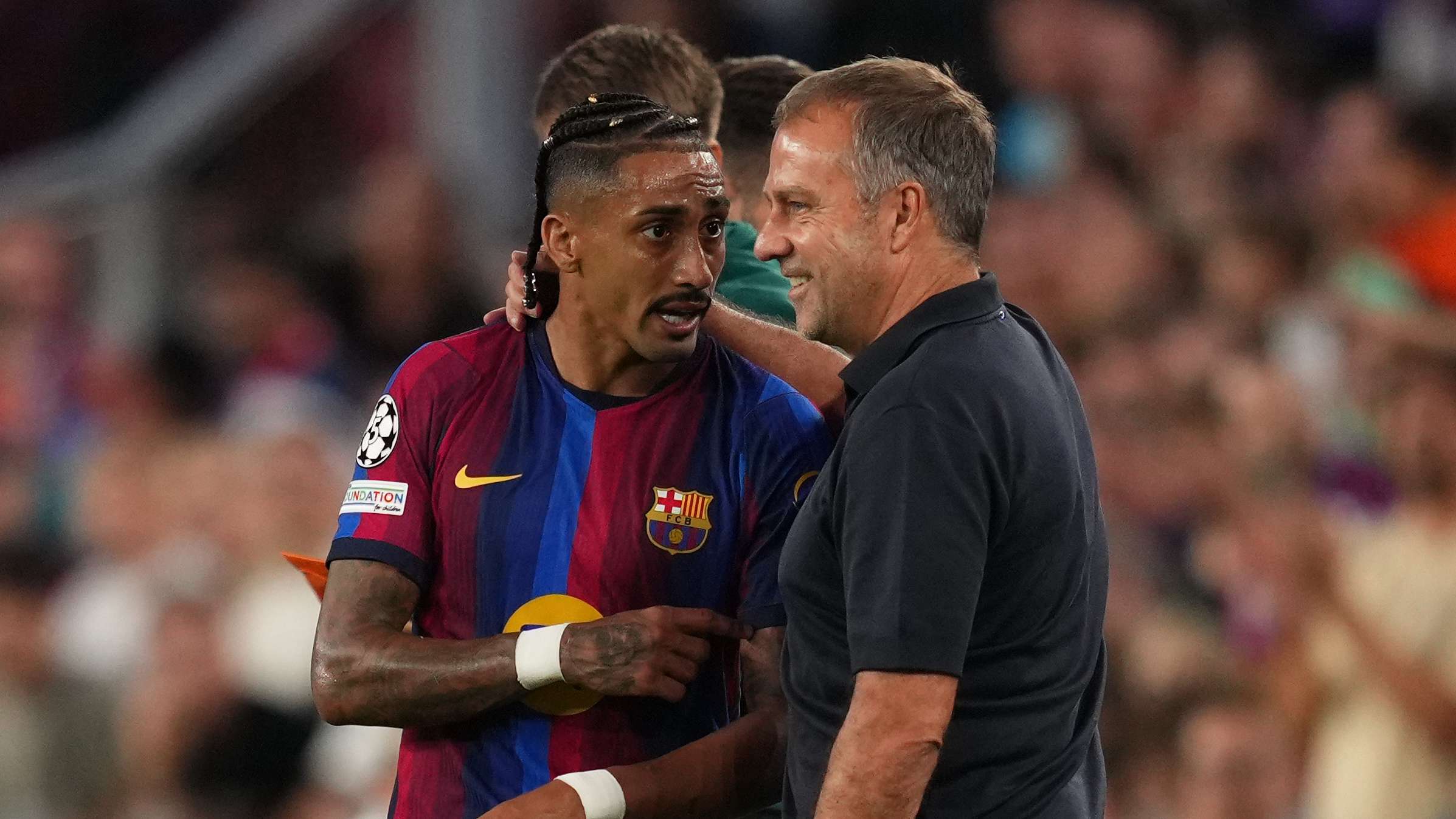 Flick hails Raphinha after victory over Sevilla  