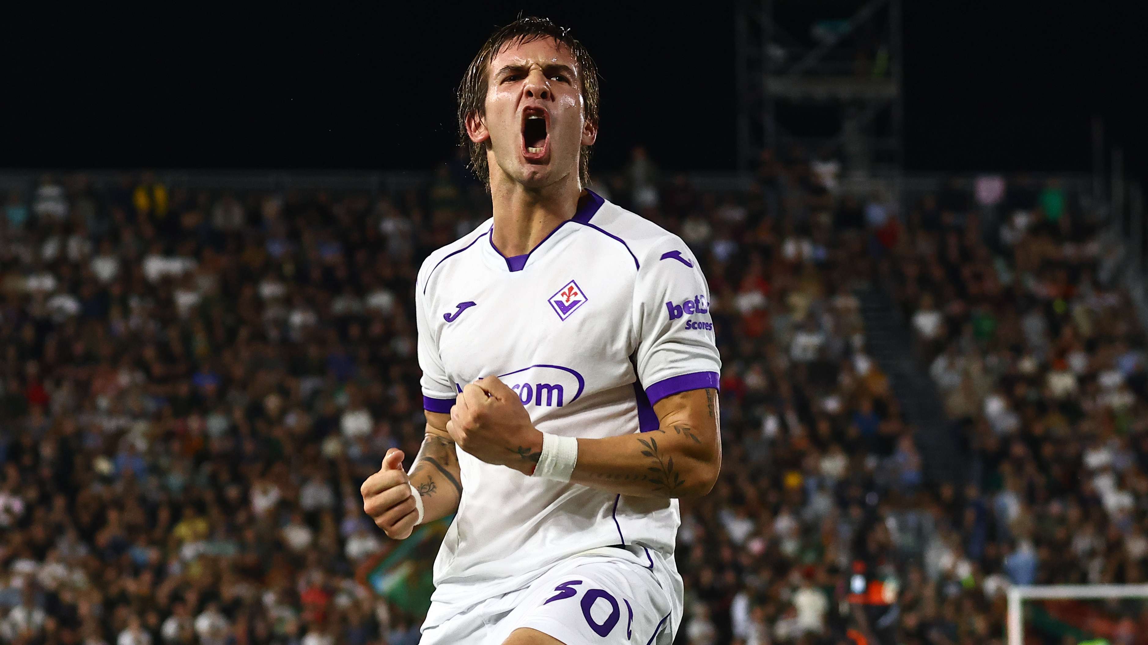 Real Madrid loanee Mastantuono fires Fiorentina to first win with hat-trick  