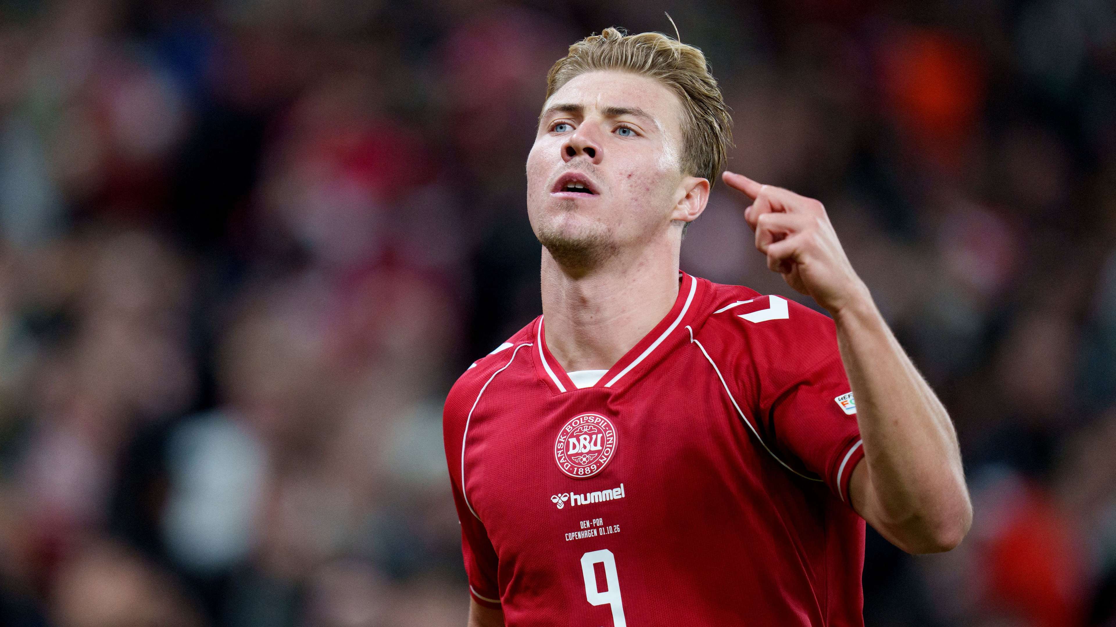 Denmark manager compares Hojlund to Haaland  