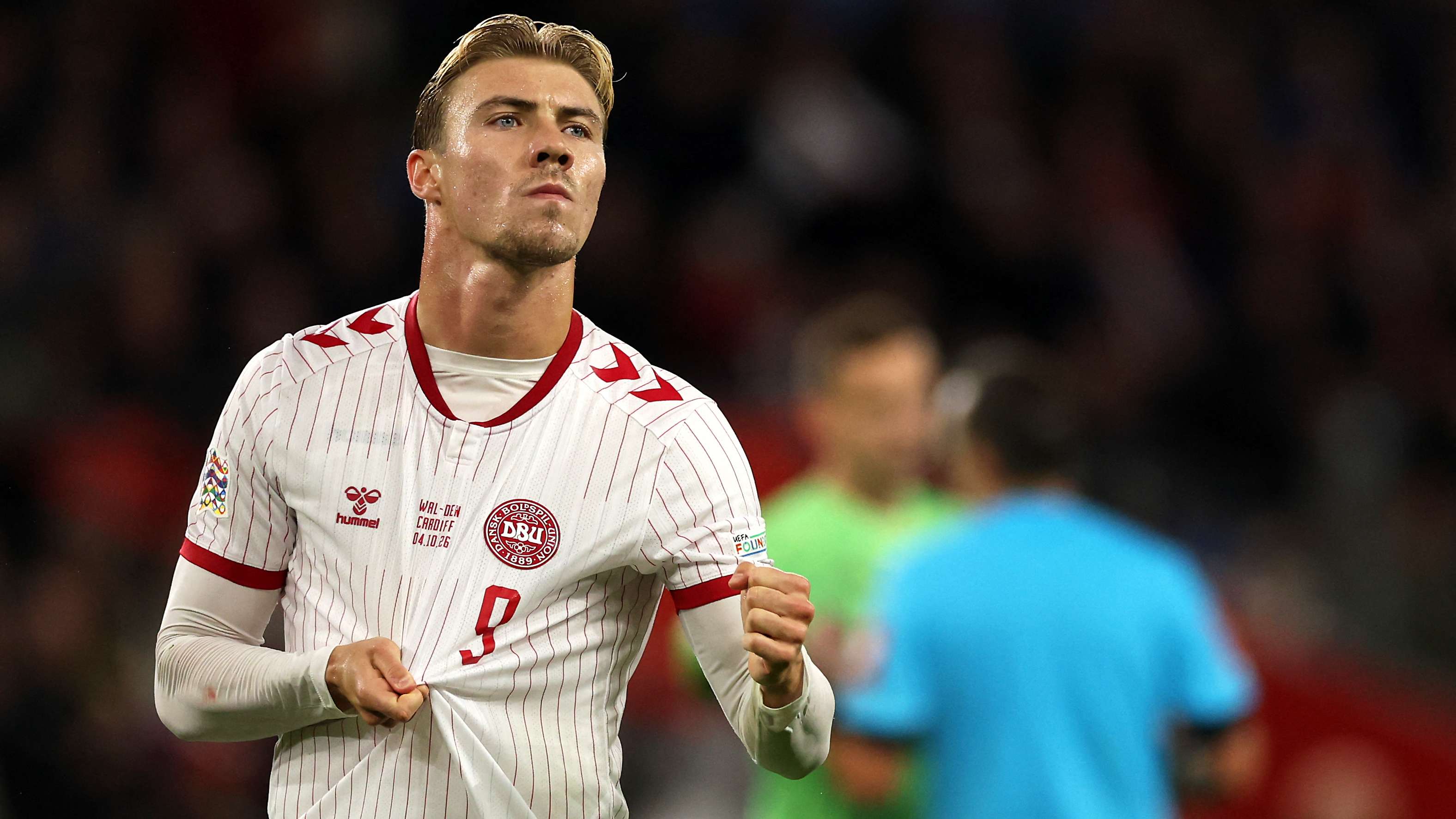 Hojlund penalty sinks Wales as Bellamy's side suffer Nations League setback  