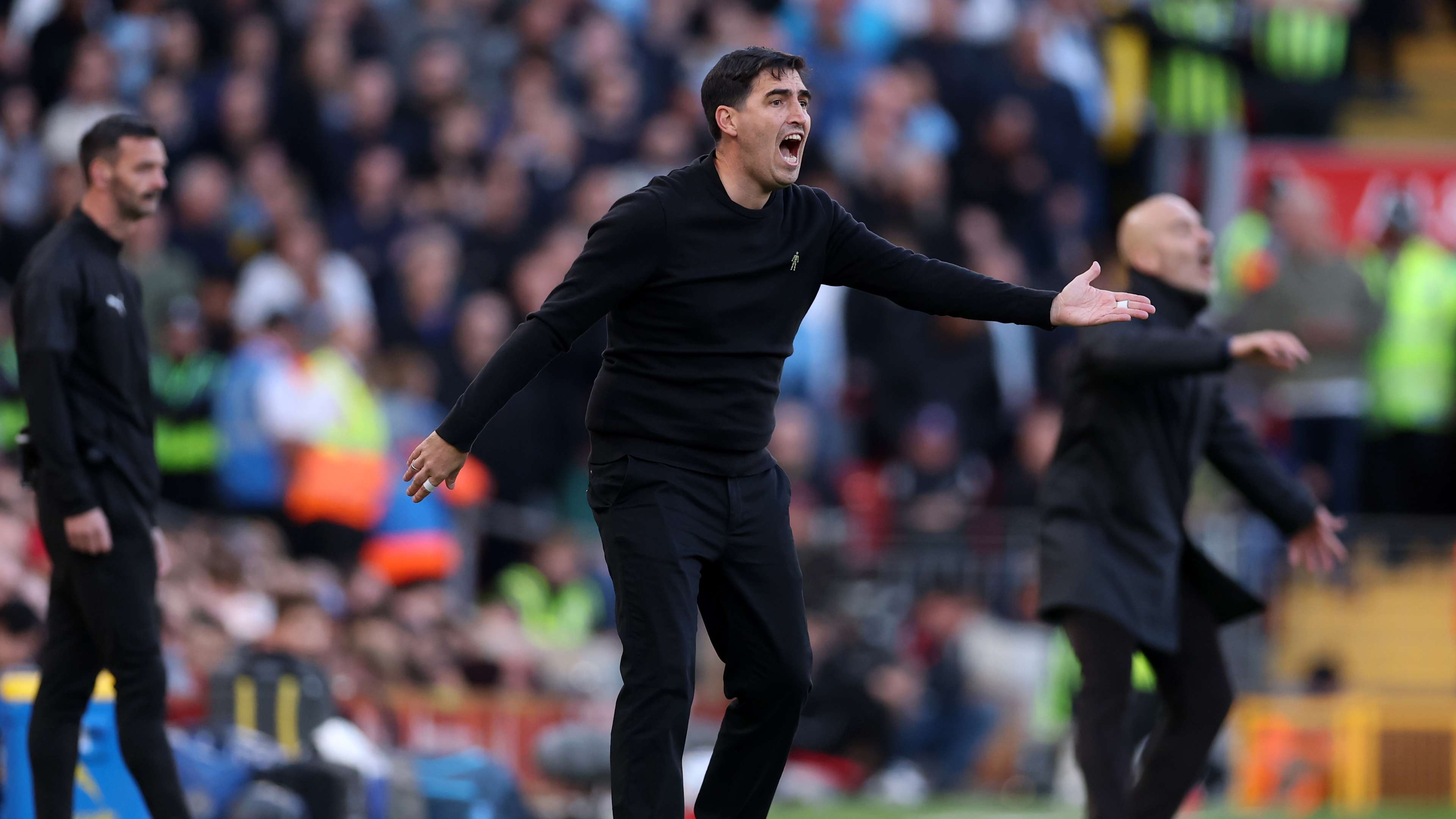 Iraola on the sending-off: we played two different matches against Manchester City  